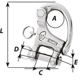 Wichard HR Snap Shackle with Clevis Pin - Length: 52 mm | Part #2293 trendygifthk